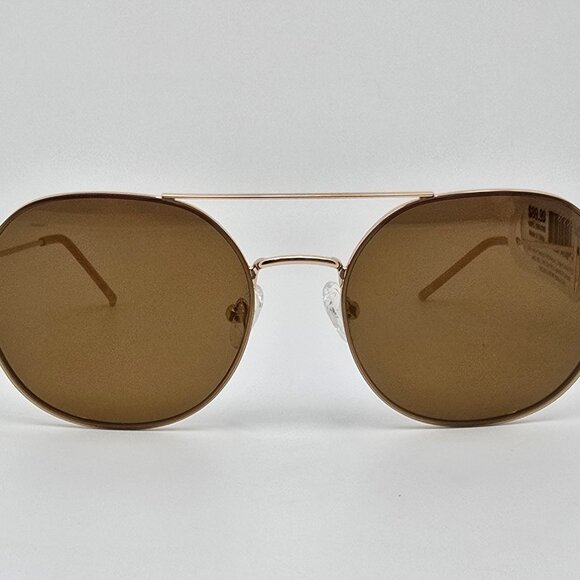Paula Creamer Bliss Gold Frame Gold Mirror TrueBlue Lens Golf Aviator Sunglasses main image 14
